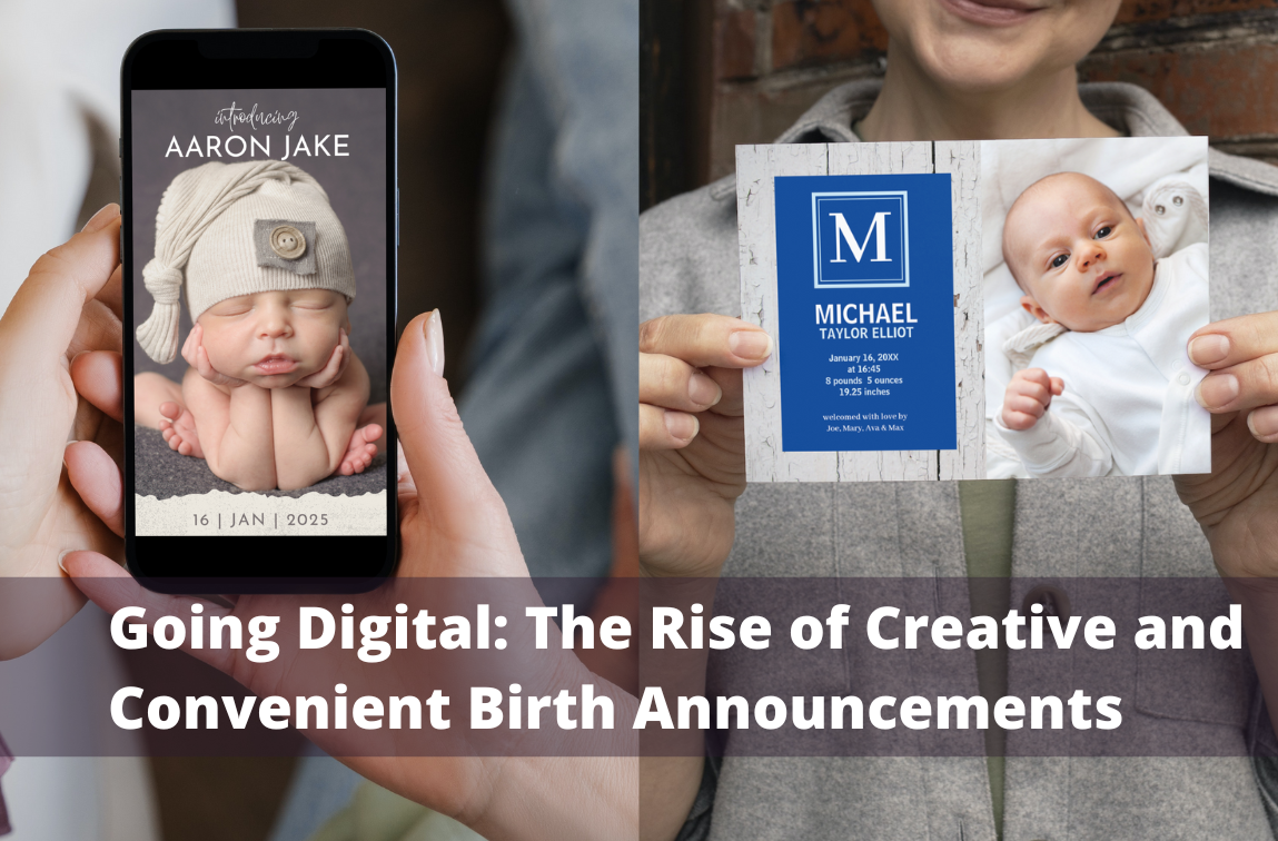 Digital sales birth announcements