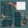 Emerald Rust Fall Wedding Invitation - Image 2