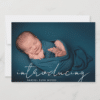Introducing Script Photo Overlay Baby Birth Announcement - Image 2