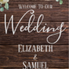 Rustic Wood Wedding Welcome Sign - Image 2