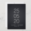 Minimalist Black White No Photo Wedding Save The Date - Image 2