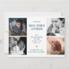 Hello little boy Gold Heart Photo Collage Birth Announcement - Image 2