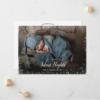 Silent Nights For Bundle Joy Xmas 4 Photos Holiday Birth Announcement - Image 3
