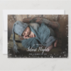 Silent Nights For Bundle Joy Xmas 4 Photos Holiday Birth Announcement - Image 4