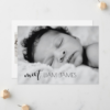 Meet Script Custom Photo Collage Baby Boy Birth Announcement - Image 3