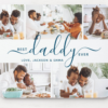 Best Daddy Ever Photo Collage Father's Day Gift Mouse Pad - Image 3