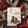 Christmas Cookies Dachshund Puppies Black Brown Dog Holiday Card - Image 2