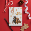 Christmas Cookies Dachshund Puppies Black Brown Dog Holiday Card - Image 4