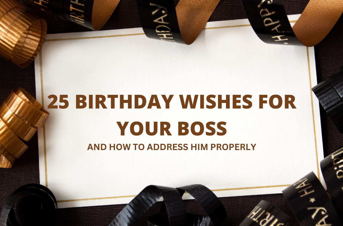 25 Birthday Wishes for your Boss